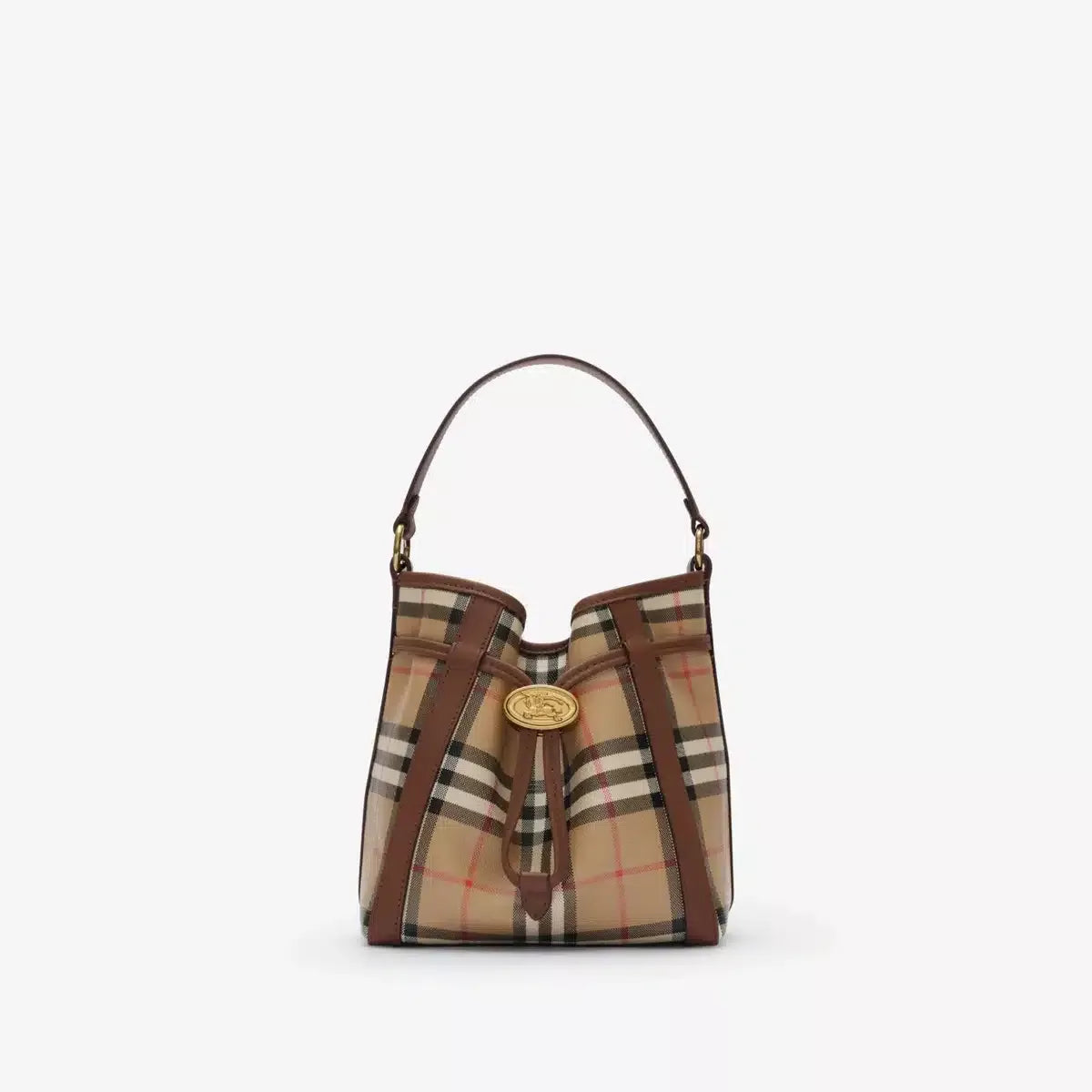 Mini Check Bucket Bag