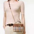 Mini Check Vanity Bag