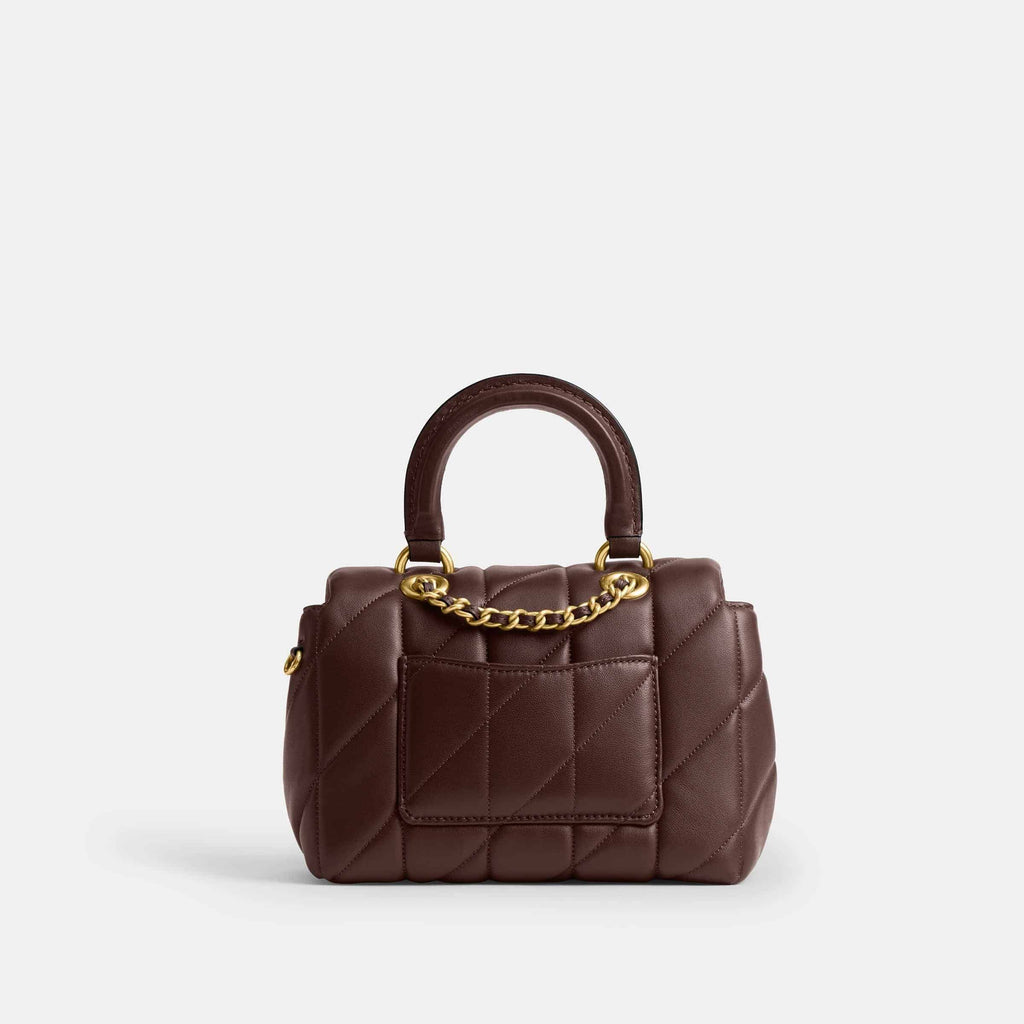 Tabby Top Handle Bag With Quilting