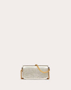 SMALL VALENTINO GARAVANI LOCÒ METALLIC CALFSKIN SHOULDER BAG