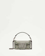 VALENTINO GARAVANI LOCÒ SMALL EMBROIDERED SHOULDER BAG
