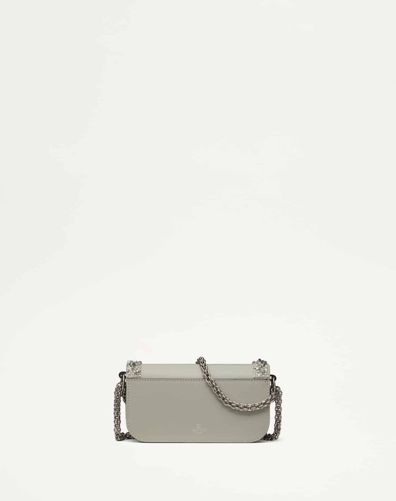 VALENTINO GARAVANI LOCÒ SMALL EMBROIDERED SHOULDER BAG