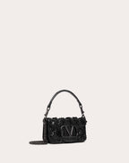 VALENTINO GARAVANI LOCÒ SMALL SHOULDER BAG EMBROIDERED IN EEL