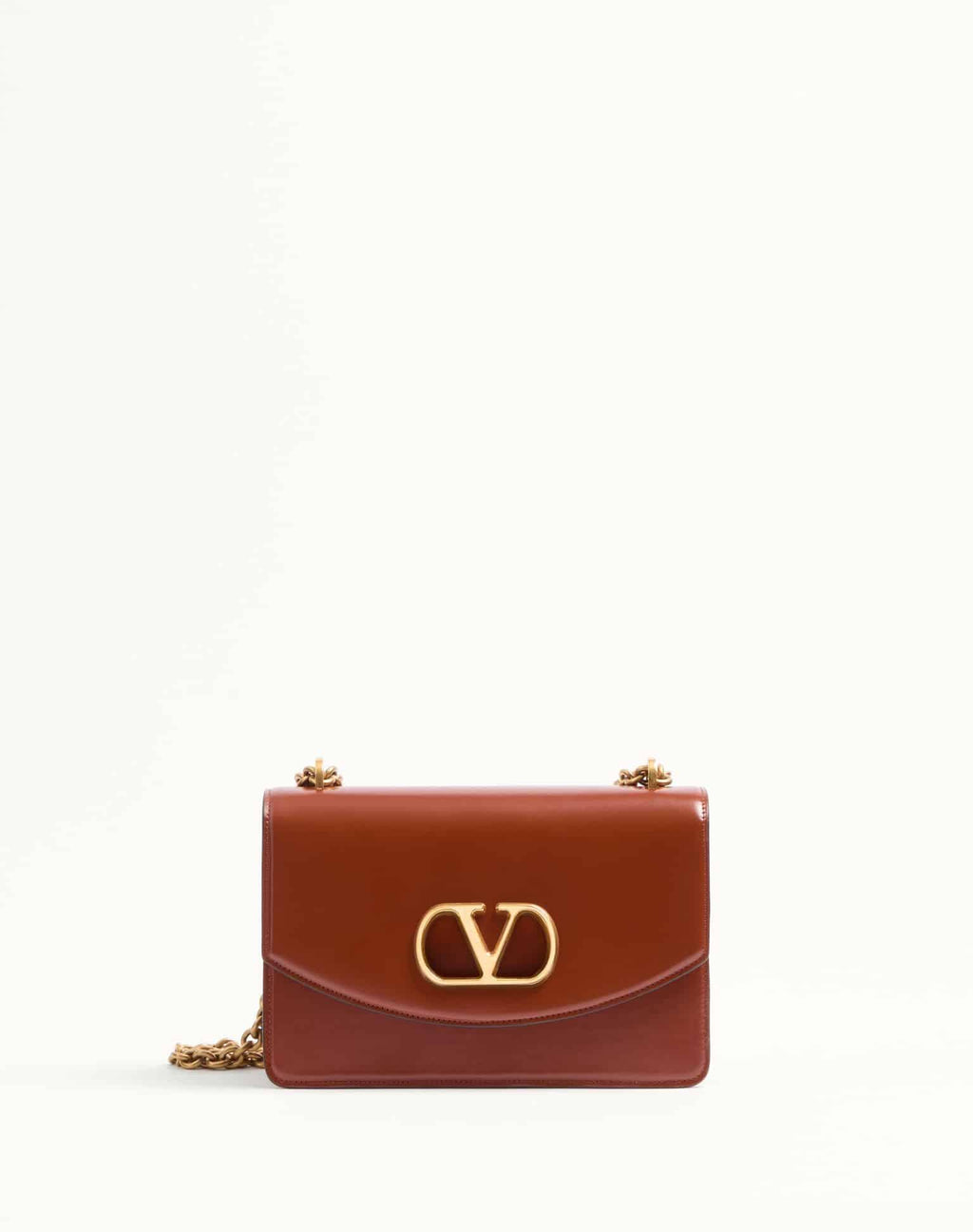 VALENTINO GARAVANI VAIN SHOULDER BAG IN SHINY CALFSKIN