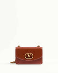VALENTINO GARAVANI VAIN SHOULDER BAG IN SHINY CALFSKIN