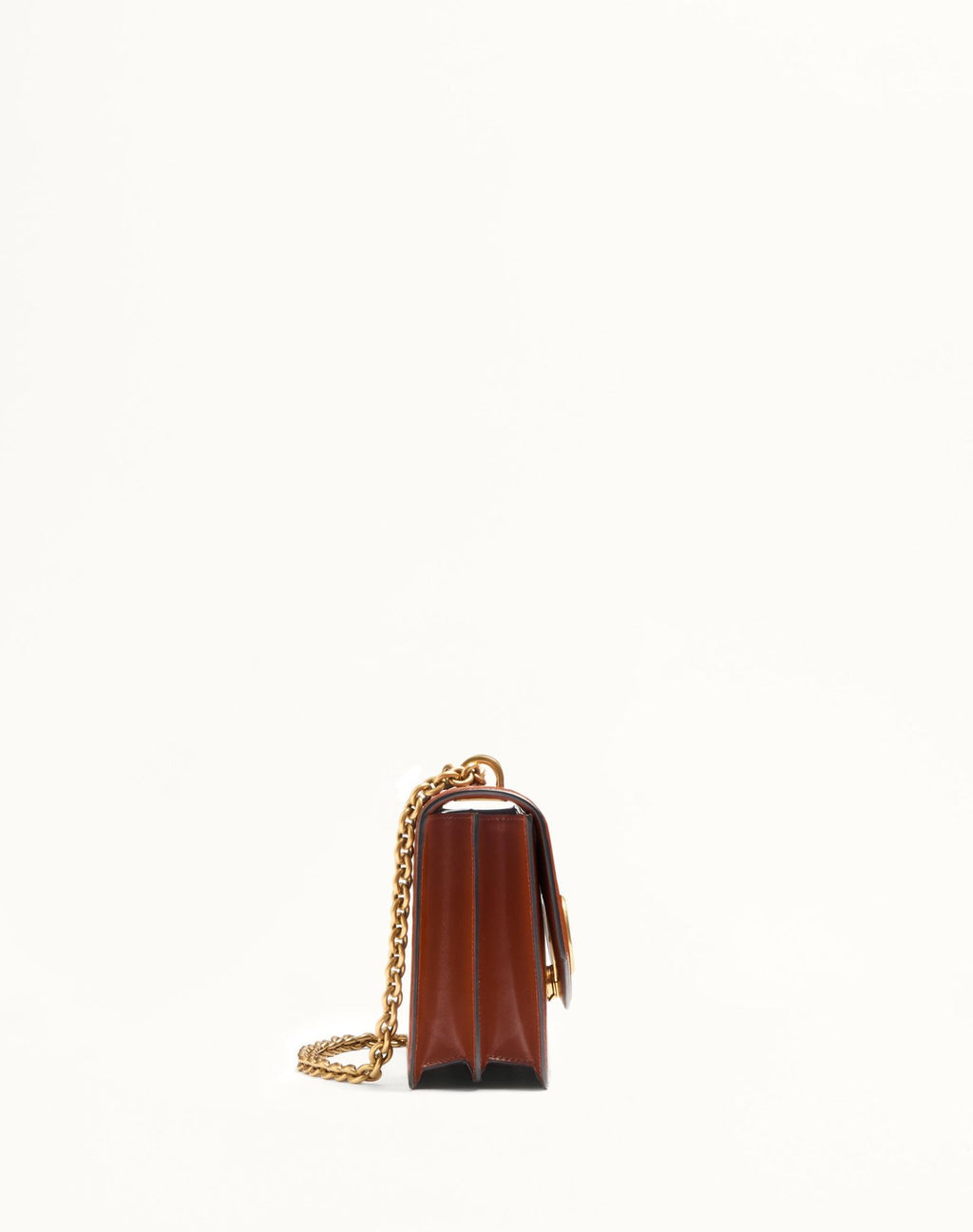 VALENTINO GARAVANI VAIN SHOULDER BAG IN SHINY CALFSKIN