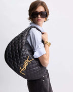ICARE HOBO IN QUILTED NAPPA BLACK
