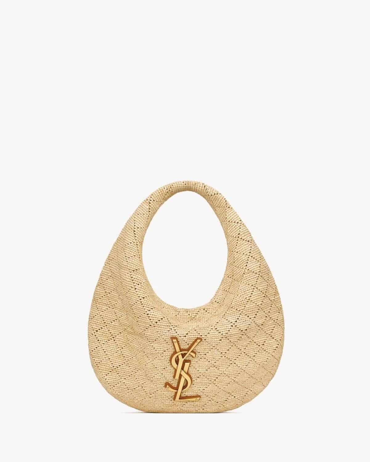 ICARE HOBO IN RAFFIA