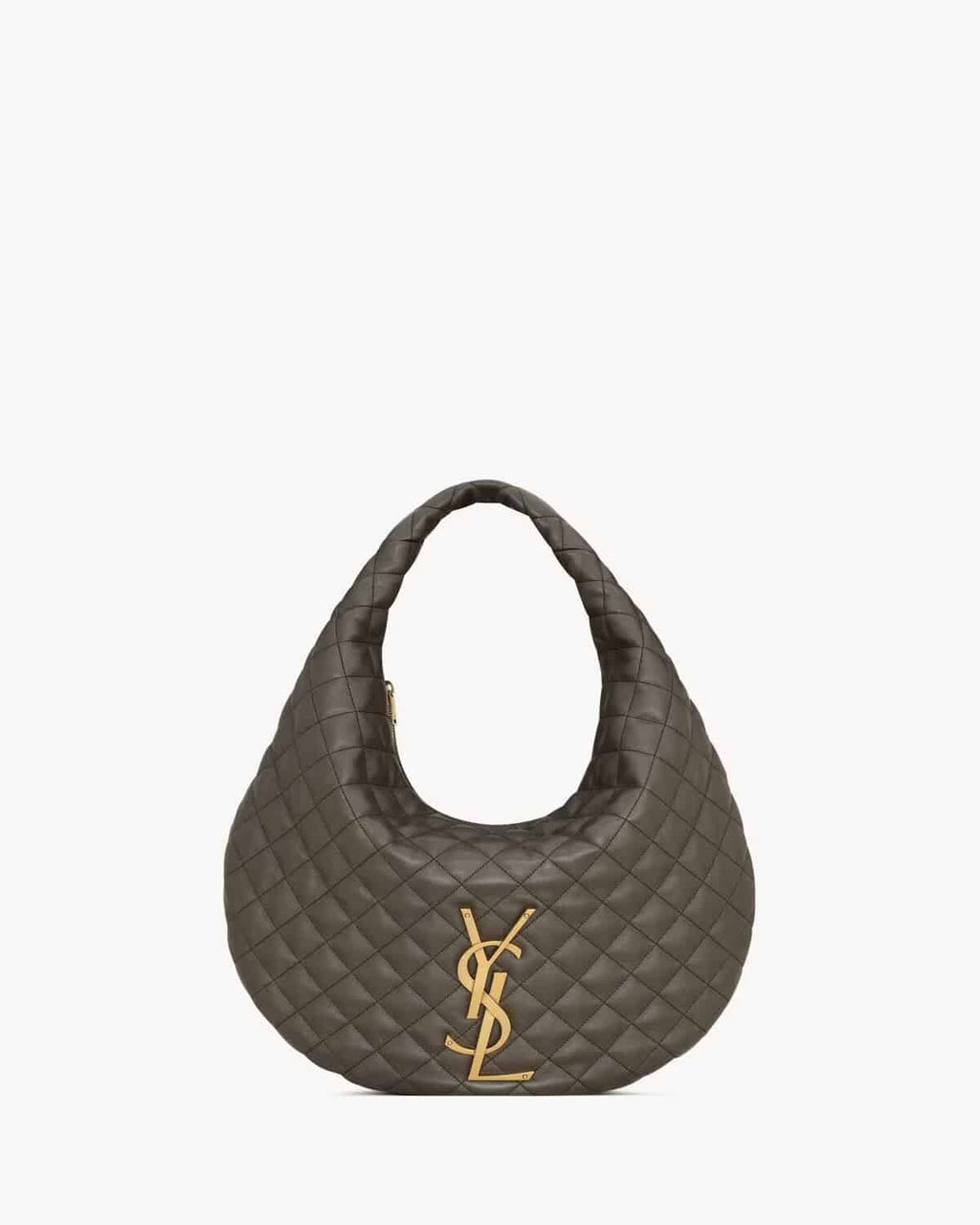 ICARE HOBO IN QUILTED NAPPA LIGHT MUSK