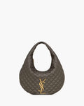 ICARE HOBO IN QUILTED NAPPA LIGHT MUSK