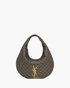 ICARE HOBO IN QUILTED NAPPA LIGHT MUSK