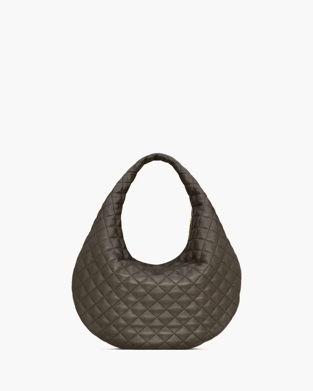 ICARE HOBO IN QUILTED NAPPA LIGHT MUSK