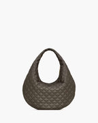 ICARE HOBO IN QUILTED NAPPA LIGHT MUSK