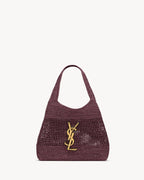 ICARE MEDIUM IN RAFFIA ROUGE CABERNET