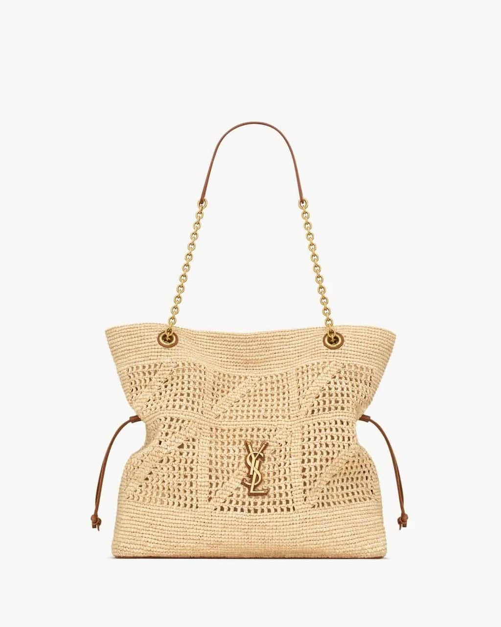 JAMIE SHOPPING IN RAFFIA NATURAL AND BRICK
