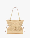 JAMIE SHOPPING IN RAFFIA NATURAL AND BRICK