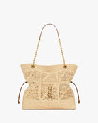 JAMIE SHOPPING IN RAFFIA NATURAL AND BRICK