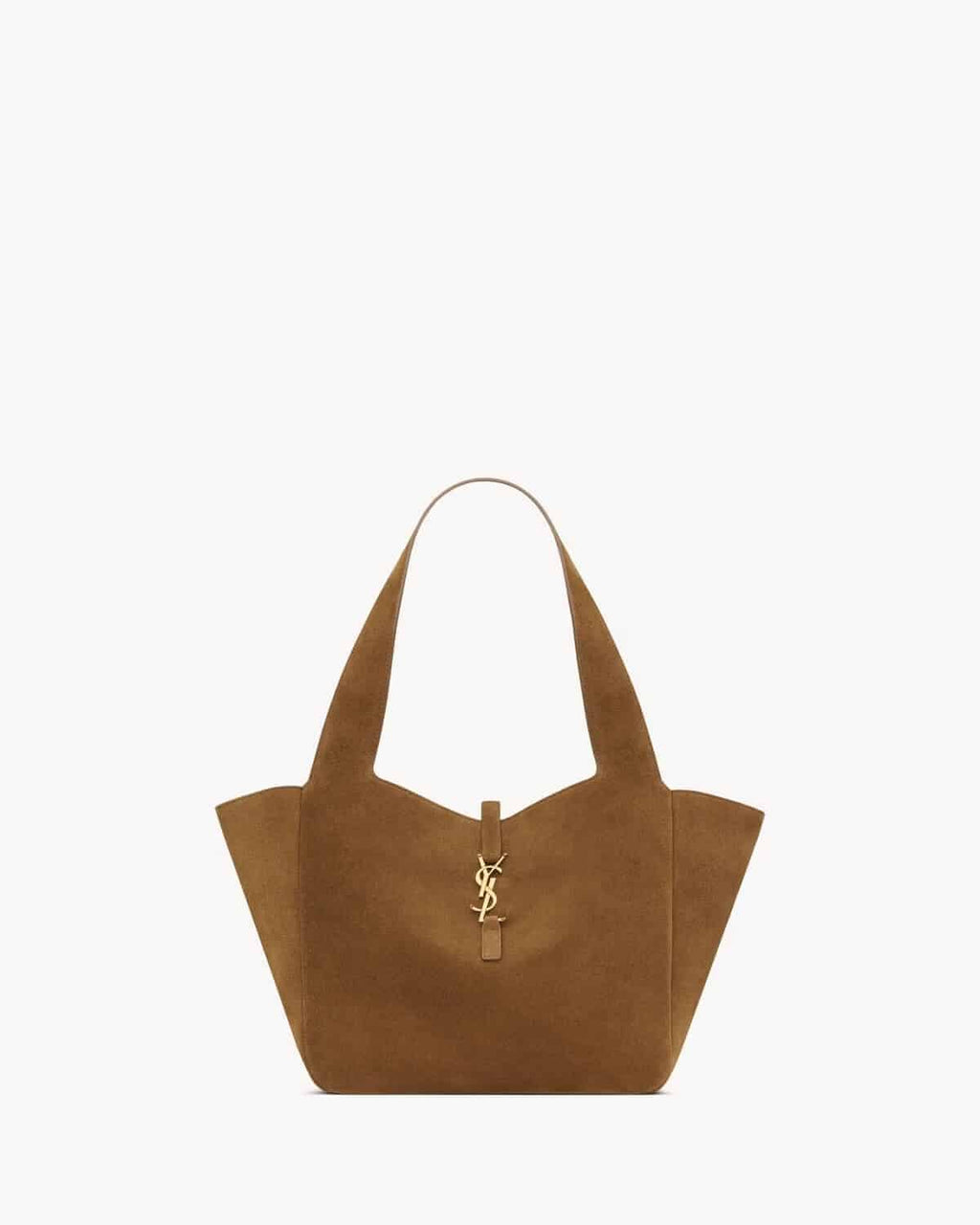 LE 5 À 7 SMALL BEA IN SUEDE CARAMEL COGNAC