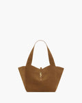 LE 5 À 7 SMALL BEA IN SUEDE CARAMEL COGNAC