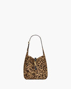LE 5 À 7 SUPPLE SMALL IN PONY HAIR LEATHER LEOPARD