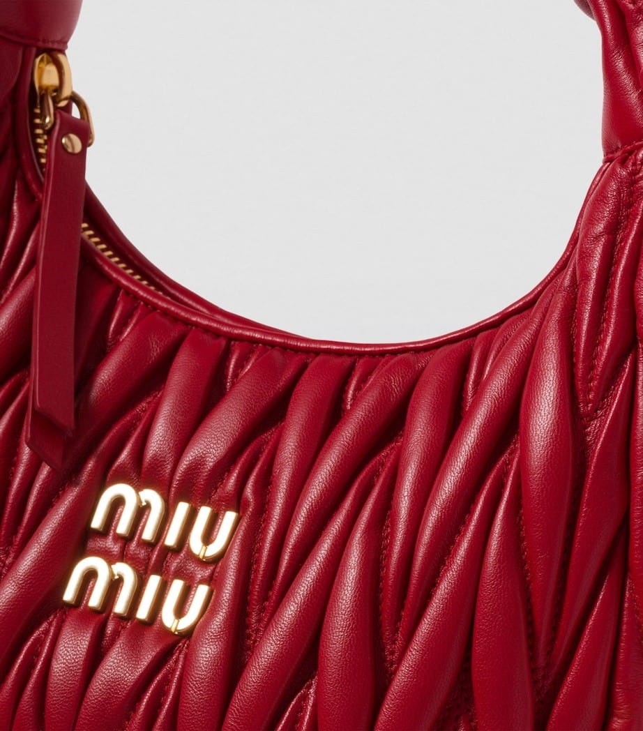 MIU MIU Small Nappa Leather Wander Top-Handle Bag