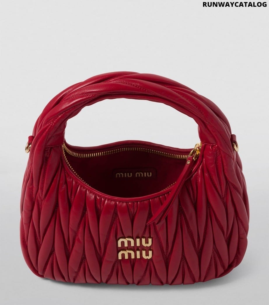 MIU MIU Small Nappa Leather Wander Top-Handle Bag