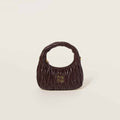 Wander matelassé nappa leather hobo bag