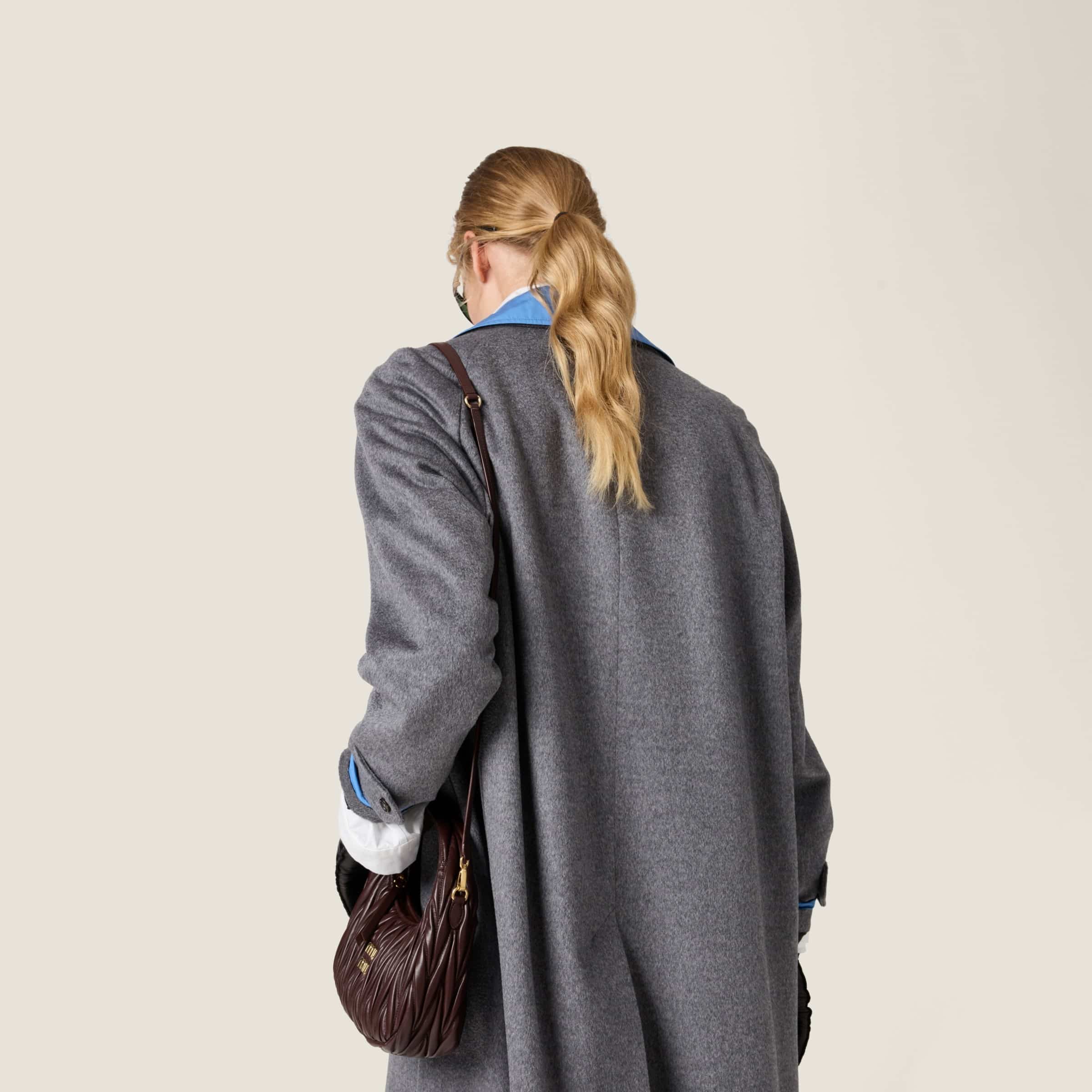Wander matelassé nappa leather hobo bag