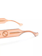Interlocking G-logo oval-frame sunglasses