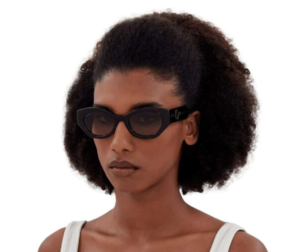 Havana brown oval-frame sunglasses