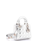 Lady Dior Bag Metallic Cannage Quilt Leather