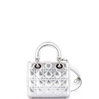 Lady Dior Bag Metallic Cannage Quilt Leather