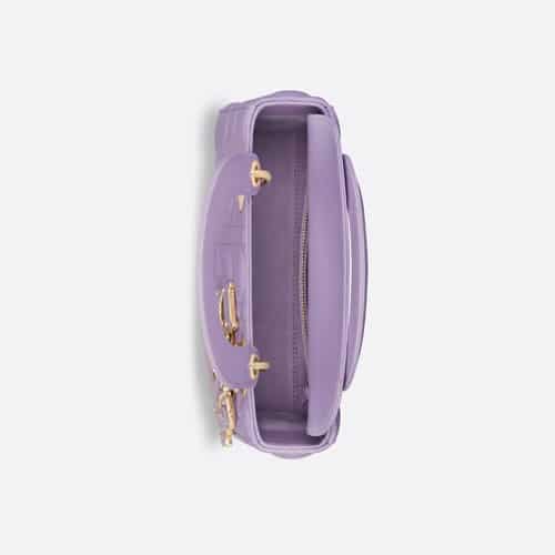 CHRISTIAN DIOR SMALL LADY DIOR BAG LILAC CANNAGE LAMBSKIN