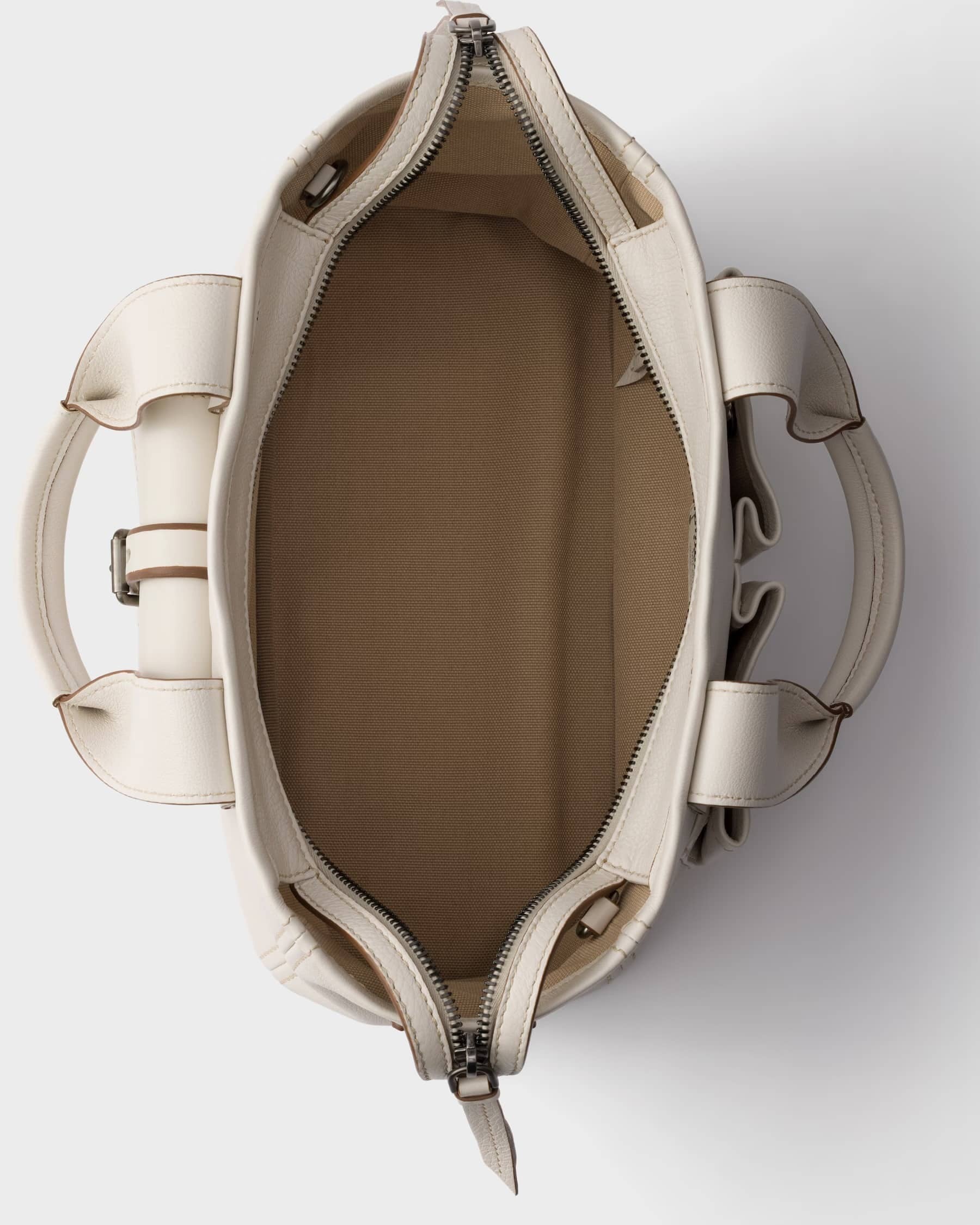 Prada Route medium leather tote bag