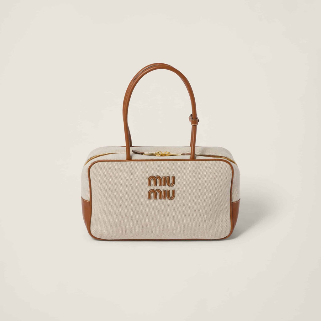 Canvas top-handle bag