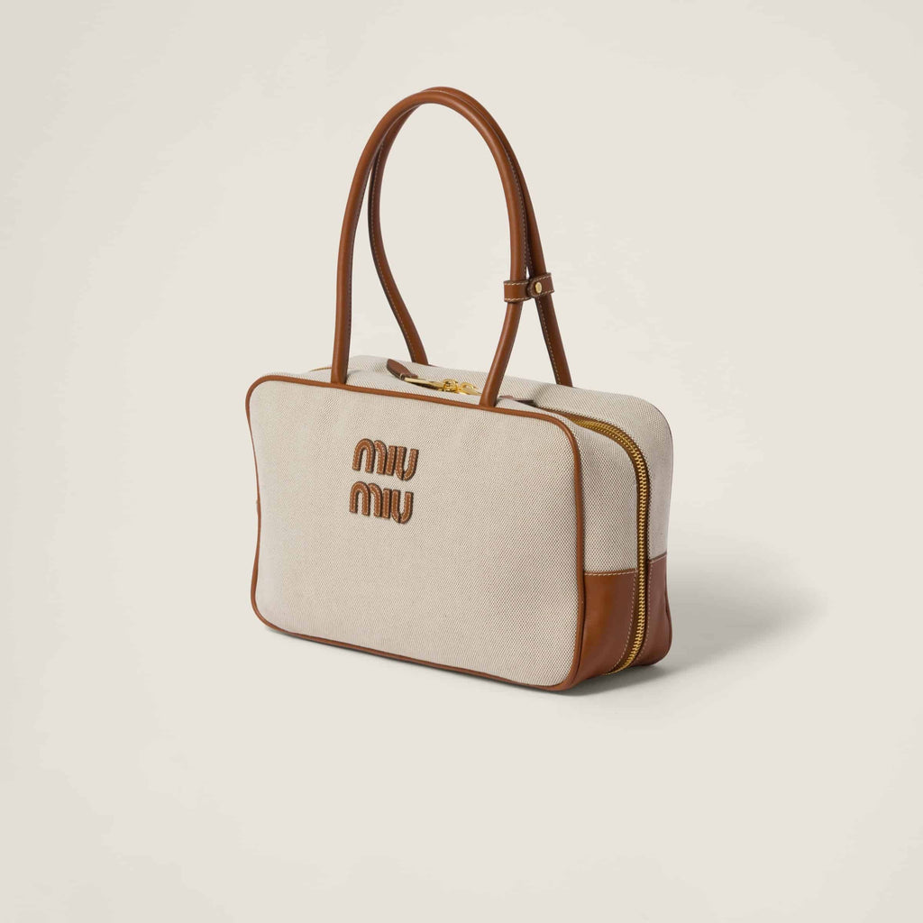 Canvas top-handle bag