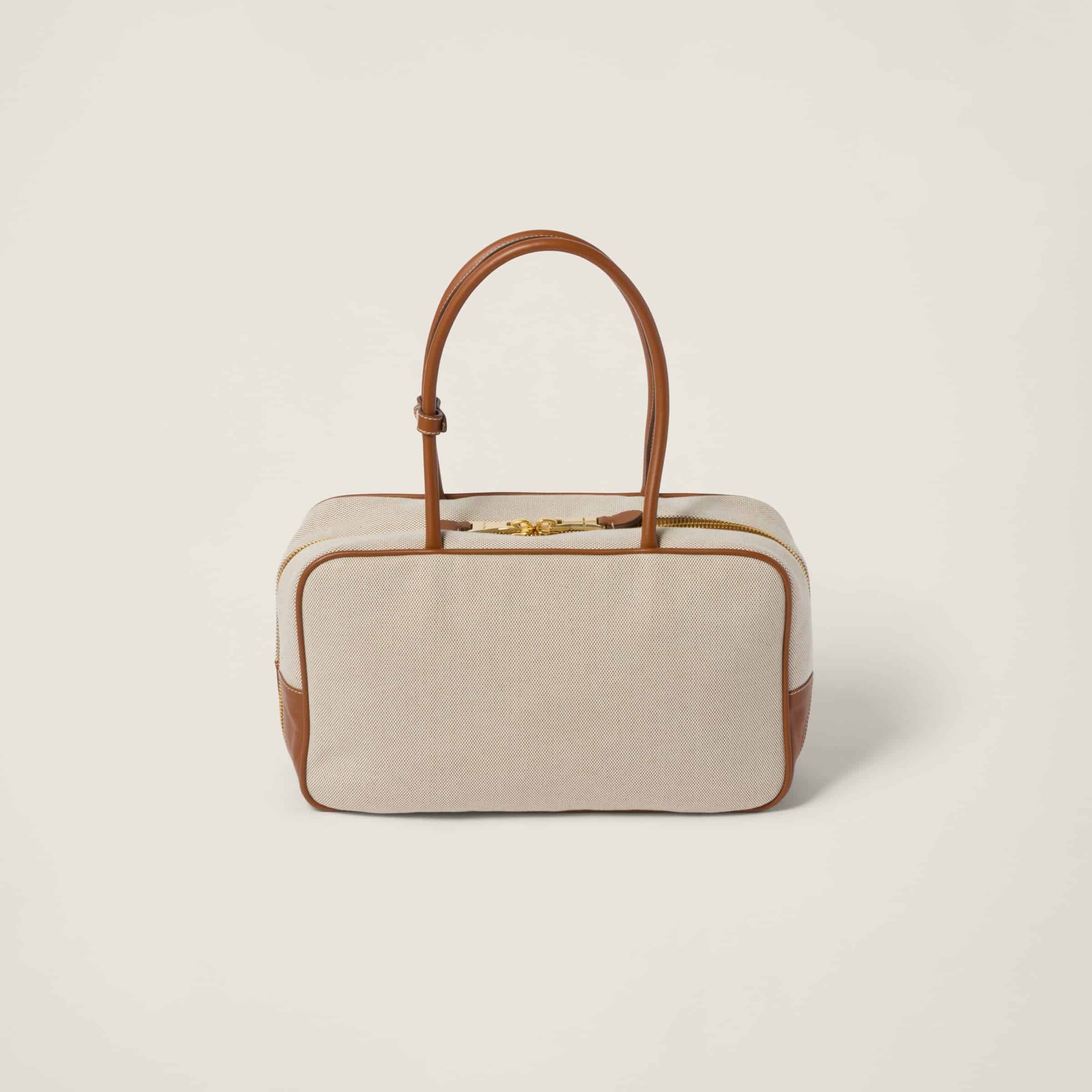 Canvas top-handle bag