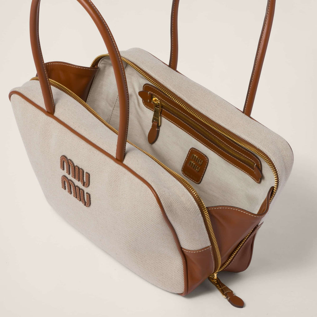 Canvas top-handle bag