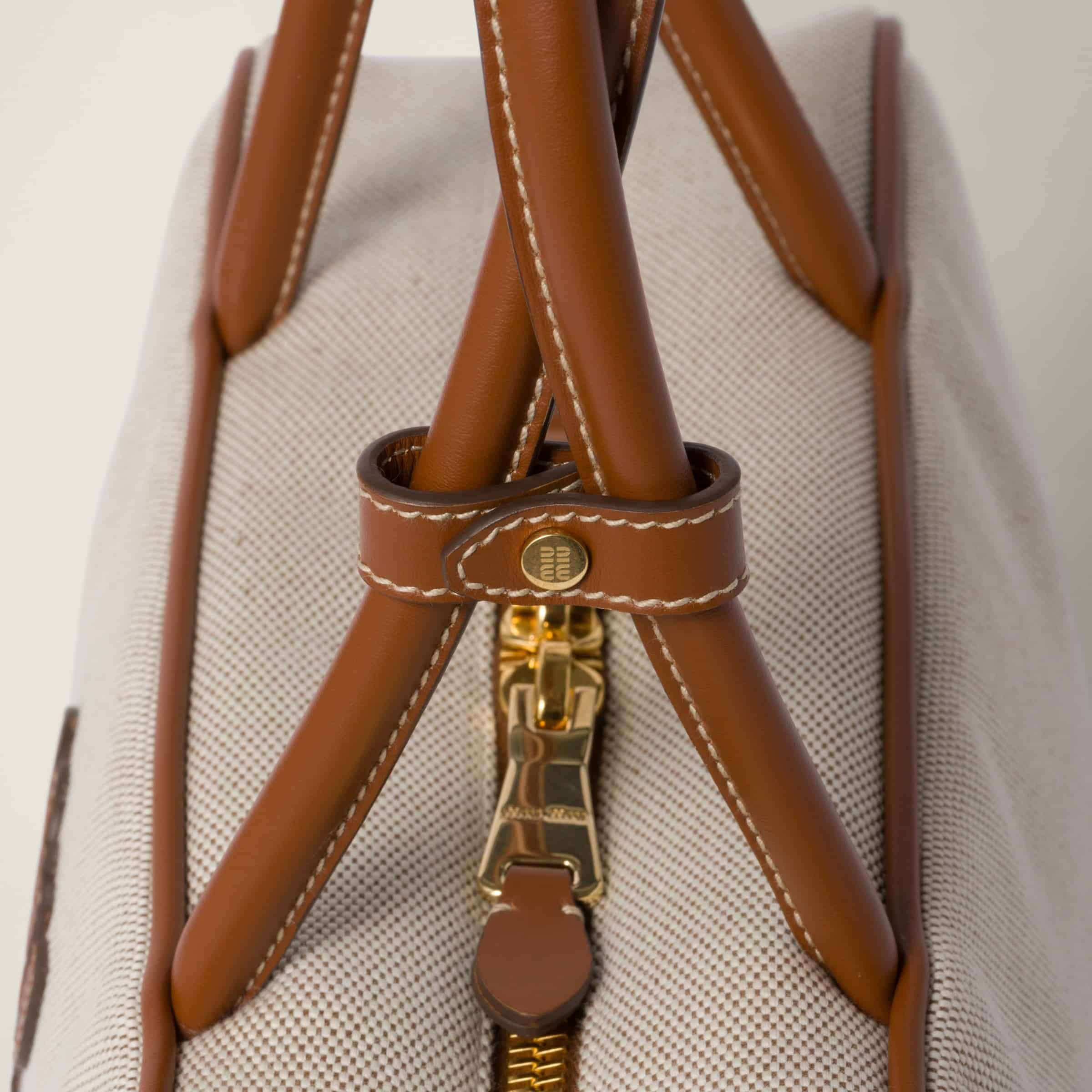Canvas top-handle bag