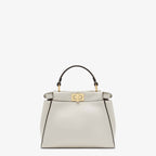 Peekaboo Mini Bag in ice white leather