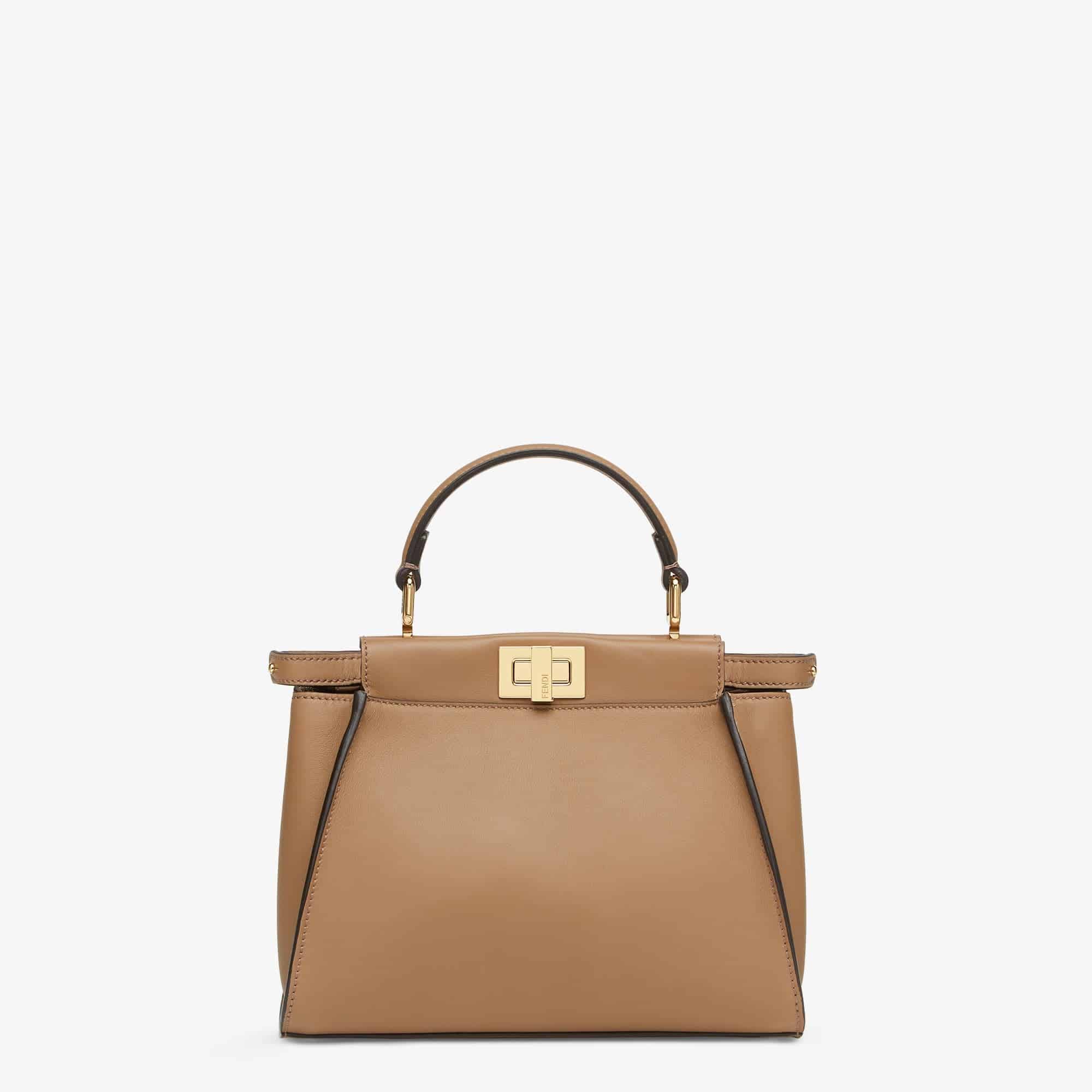 Peekaboo Mini Sand-coloured leather bag