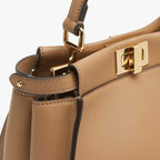 Peekaboo Mini Sand-coloured leather bag