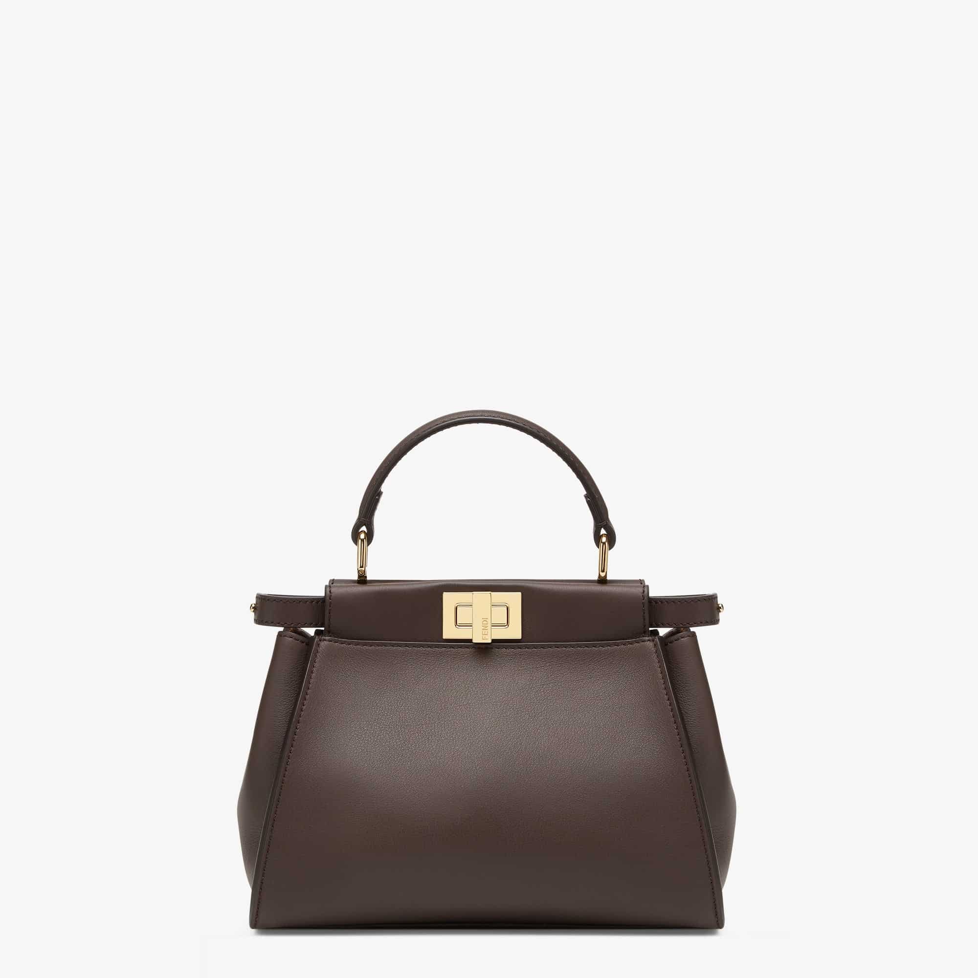 Peekaboo Mini Brown leather bag