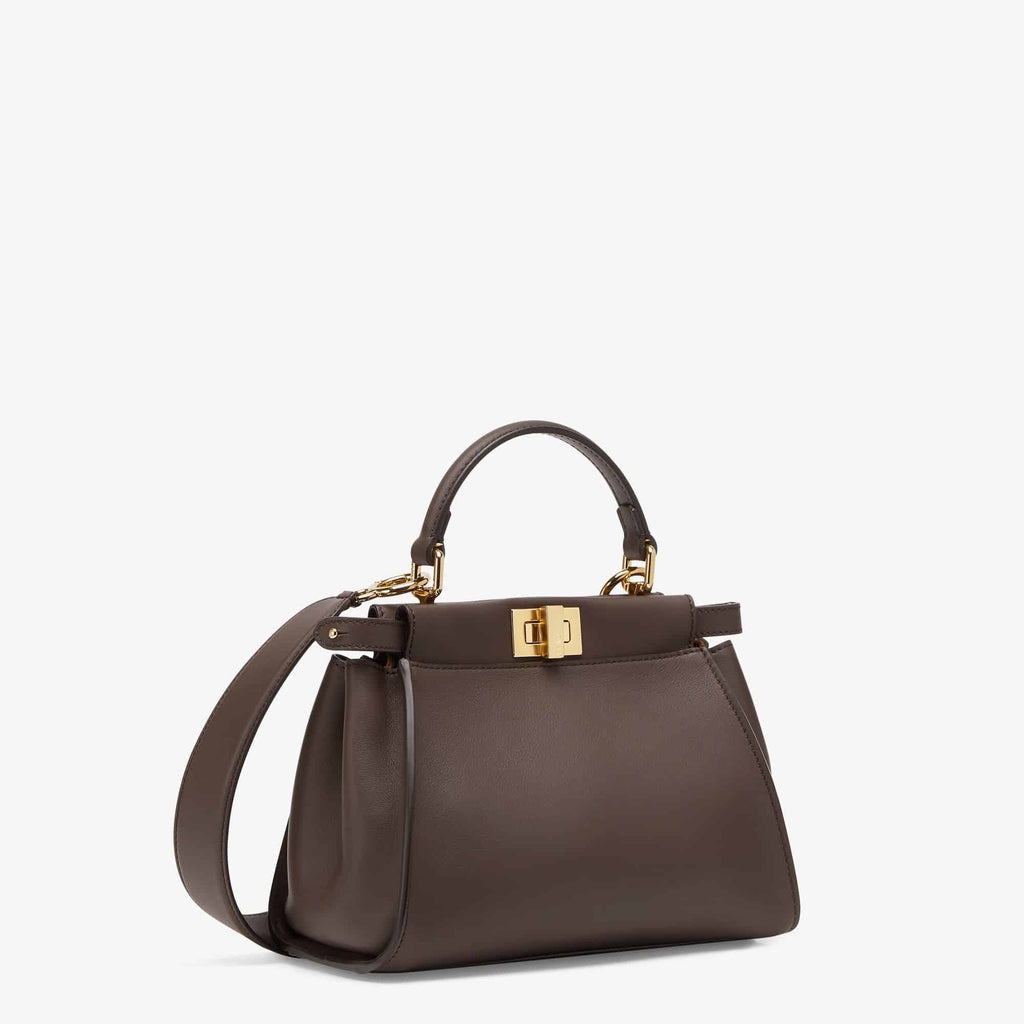 Peekaboo Mini Brown leather bag