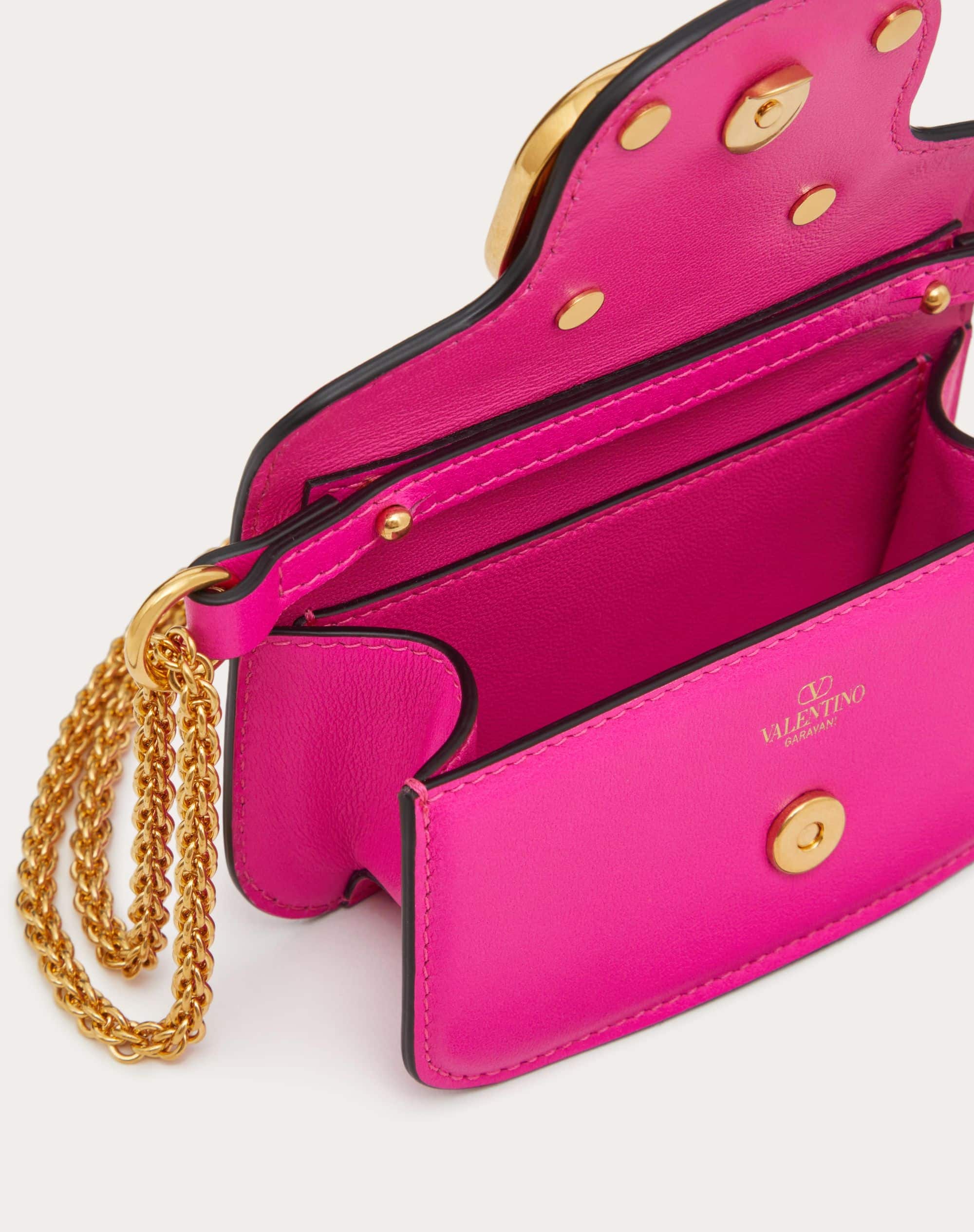 LOCÒ MICRO BAG IN CALFSKIN LEATHER WITH CHAIN