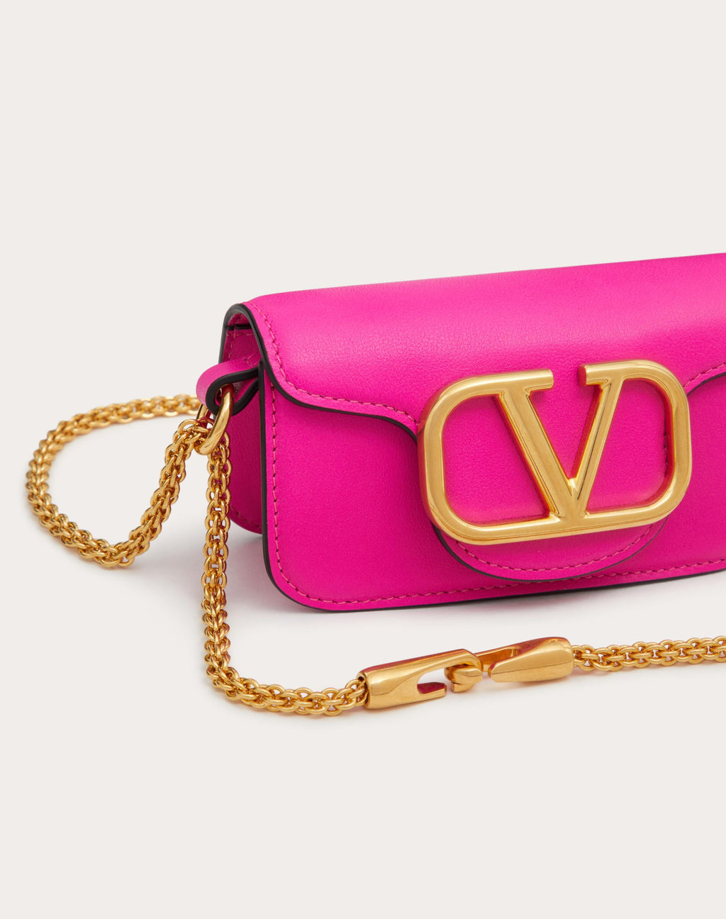 LOCÒ MICRO BAG IN CALFSKIN LEATHER WITH CHAIN