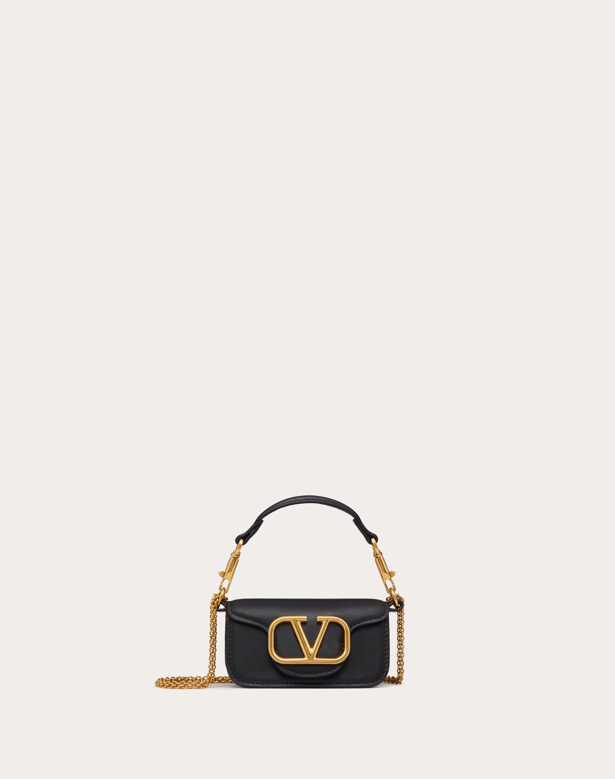 LOCÒ MICRO BAG IN CALFSKIN LEATHER WITH CHAIN