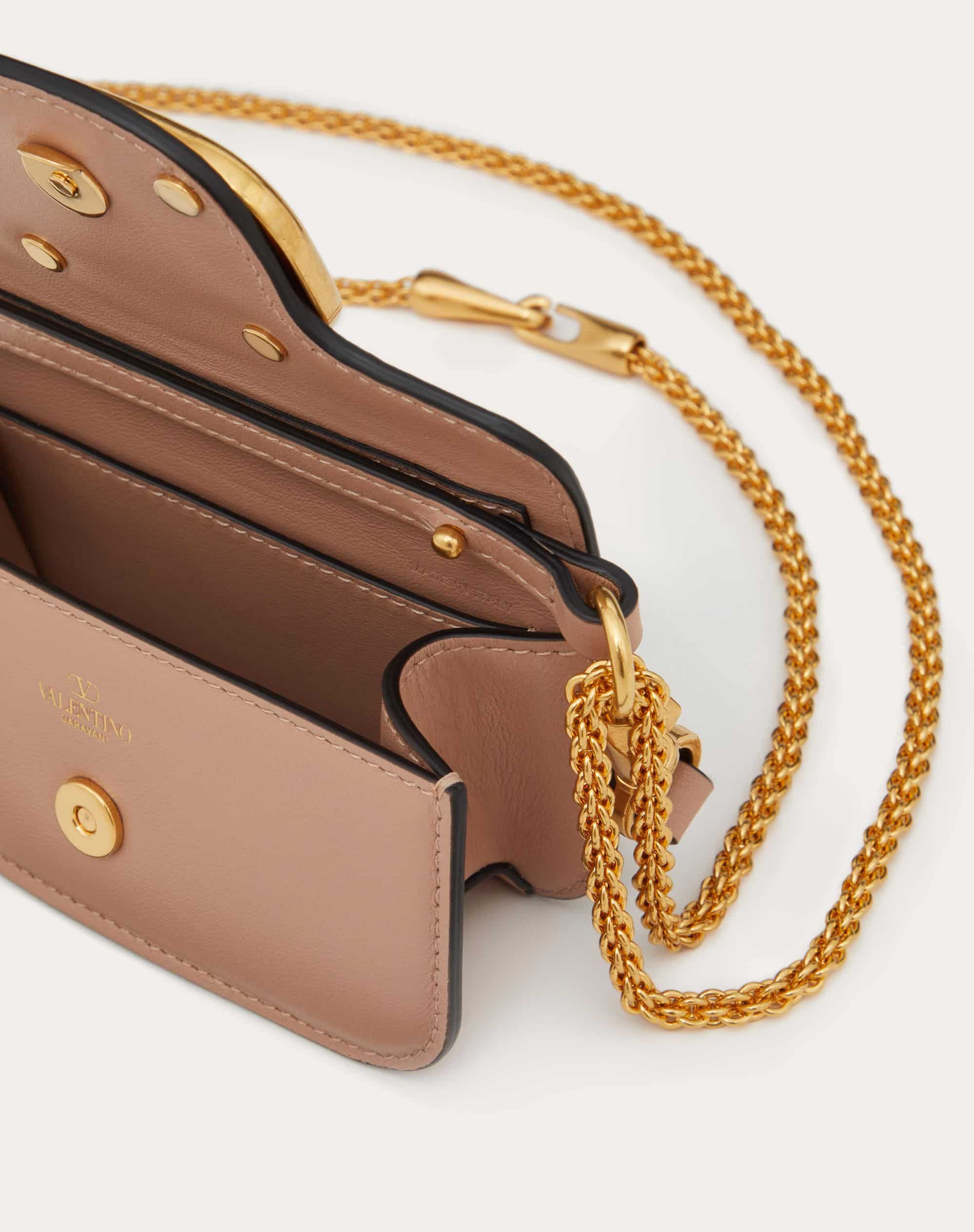 LOCÒ MICRO BAG IN CALFSKIN LEATHER WITH CHAIN
