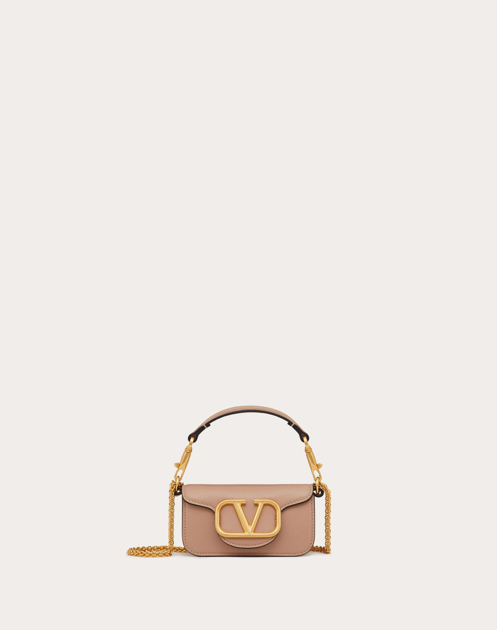 LOCÒ MICRO BAG IN CALFSKIN LEATHER WITH CHAIN