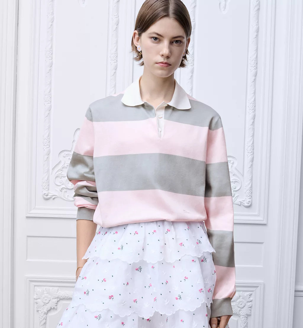 Dior Marinière Long-Sleeved Polo Shirt